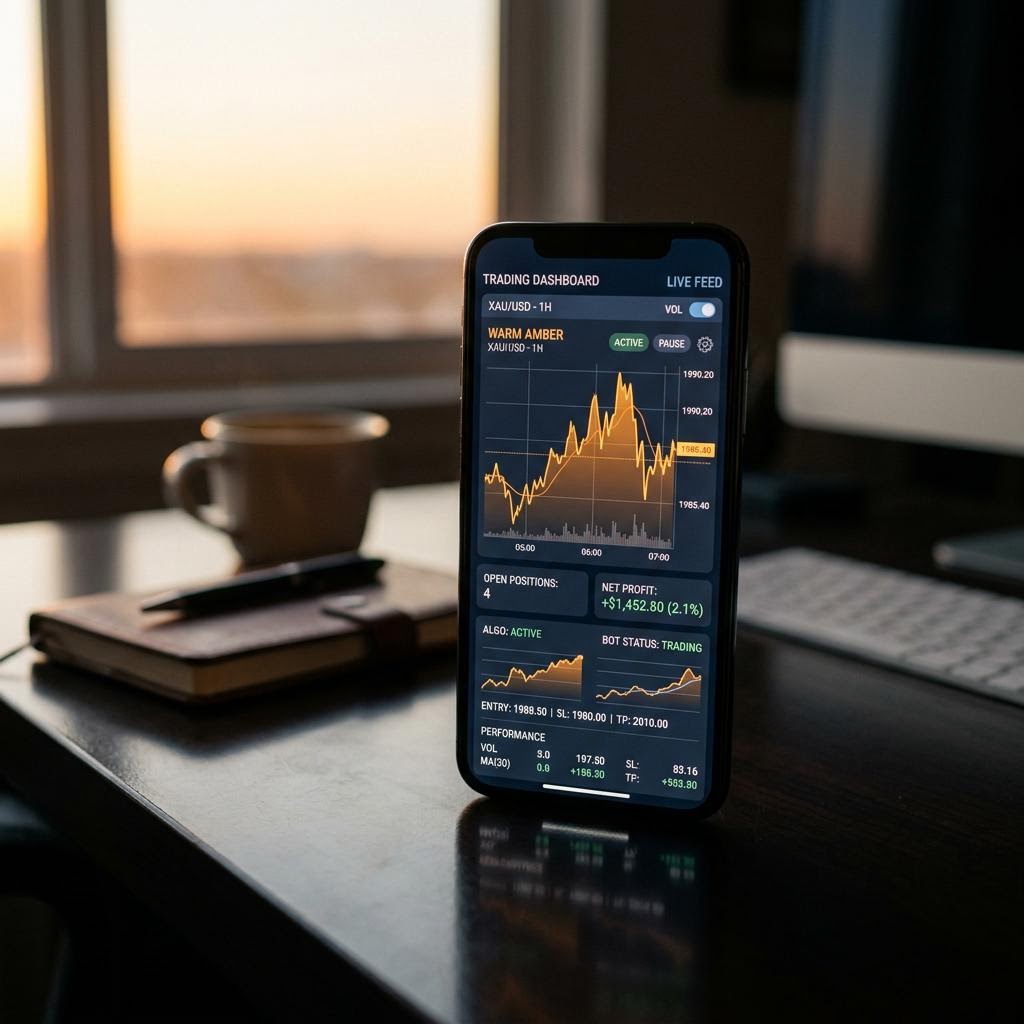 Rozhranie platformy Arbiquant na smartfóne